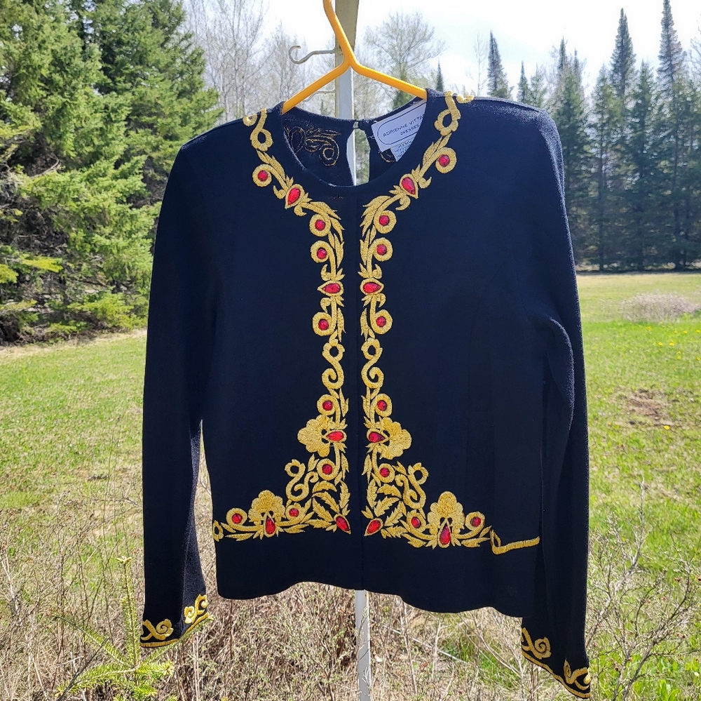 "Jewelled Wonder" 1980s VITTADINI Sweater